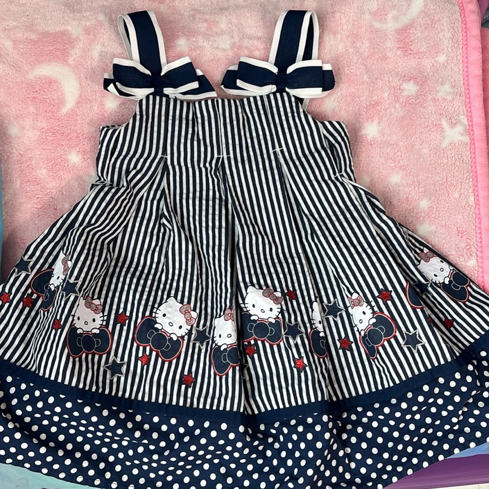 Hello Kitty Sailor Striped Dress 3T